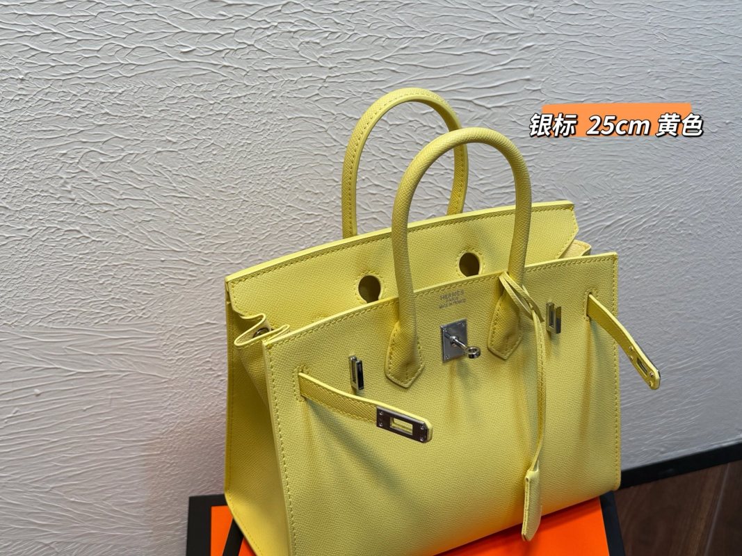Hermès Birkin 25cm Yellow Epsom Leather Replica