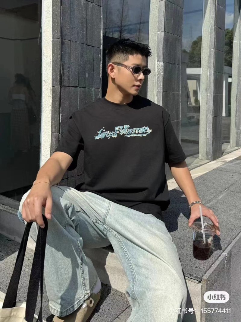 Black Graphic Print Short Sleeve T-Shirt