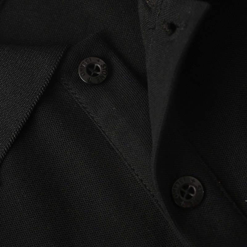 Stone Island Black Short-Sleeve Polo Shirt view