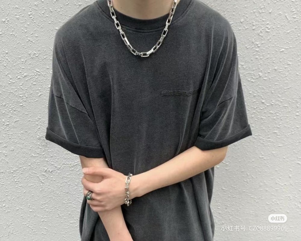 Louis Vuitton Bamboo Segmented Silver Chain Necklace view