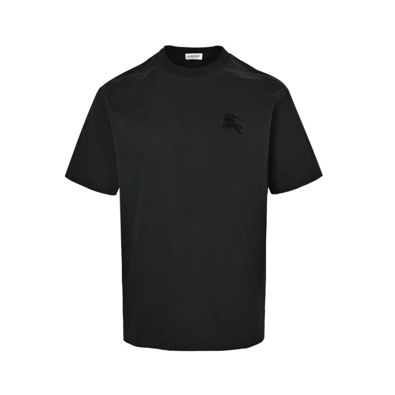 Burberry Black Embroidered Logo T-Shirt view