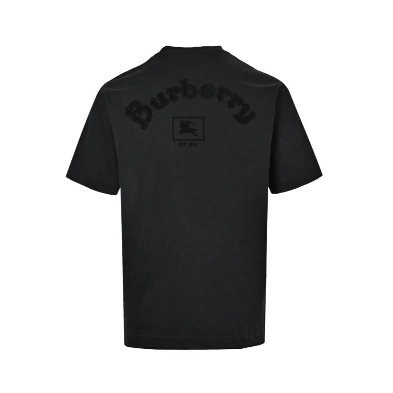 Burberry Black Embroidered Logo T-Shirt view