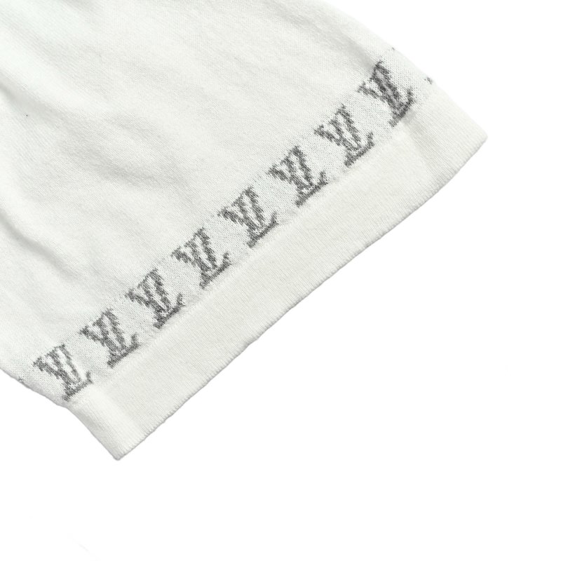 Louis Vuitton Cream Logo T-Shirt with Sleeve Tape view