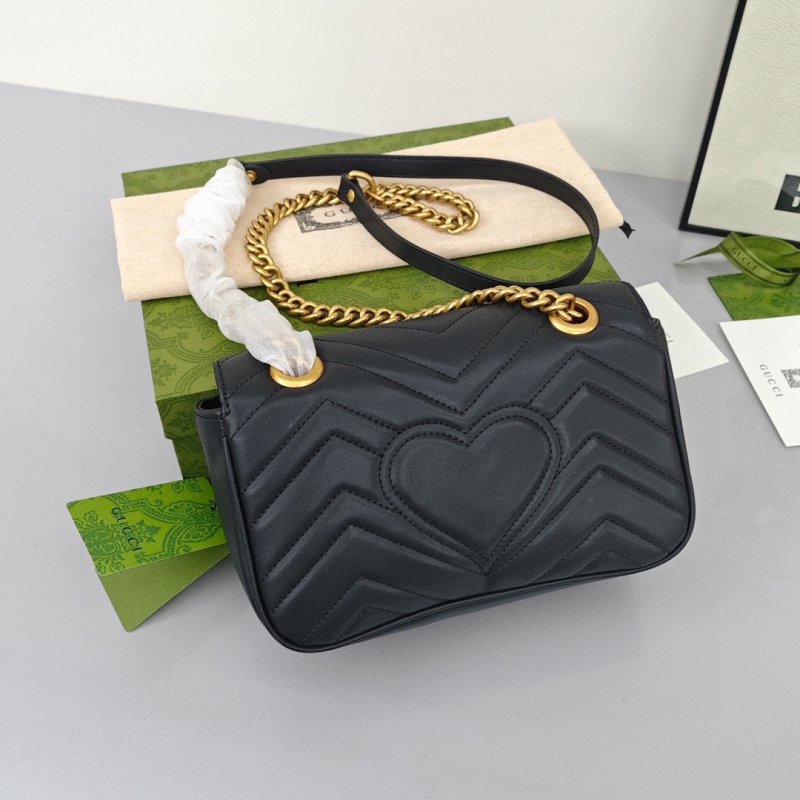 Gucci GG Marmont Black Quilted Shoulder Bag view