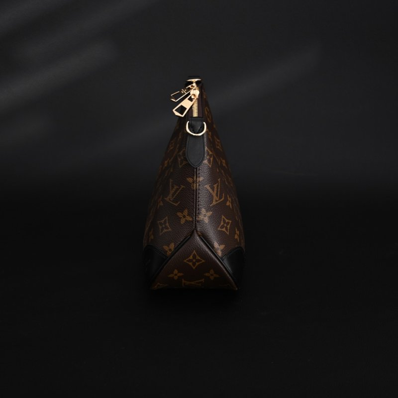 Louis Vuitton Boulogne Monogram Canvas Black Leather Shoulder Bag view