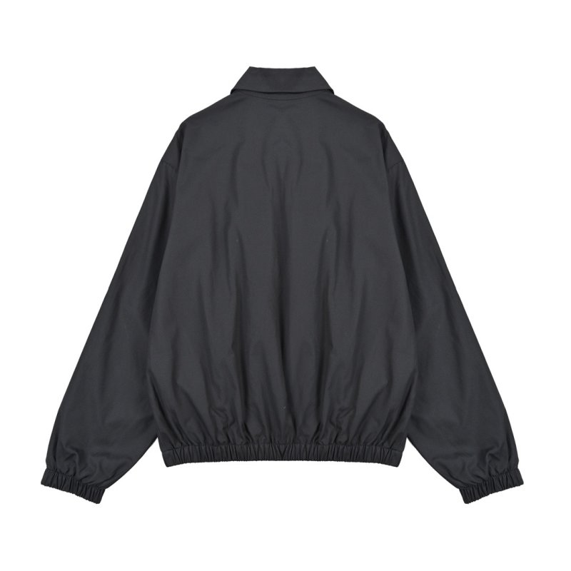 Prada Grey Nylon Zip Harrington Jacket view