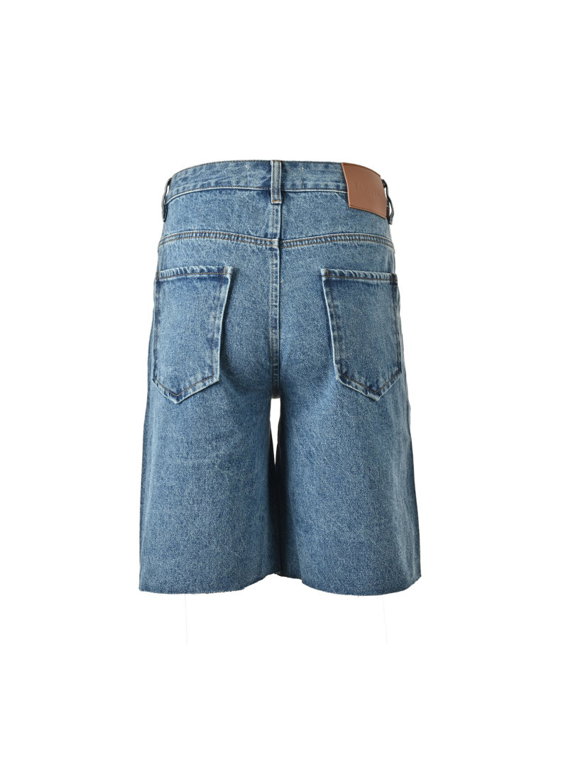 Loewe Anagram Denim Shorts Blue view