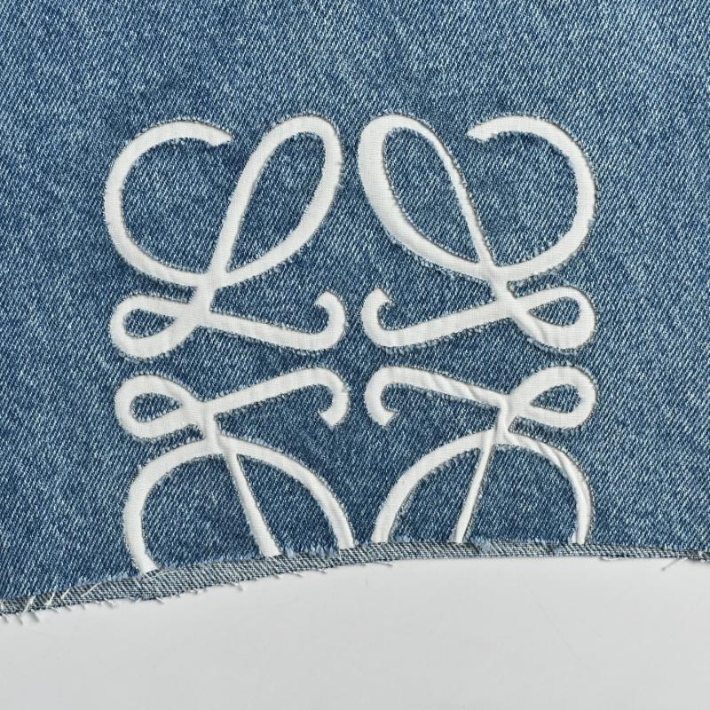 Loewe Anagram Denim Shorts Blue view