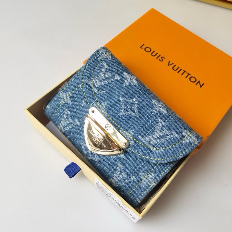 Louis Vuitton Portefeuille Victorine Denim Monogram Wallet view