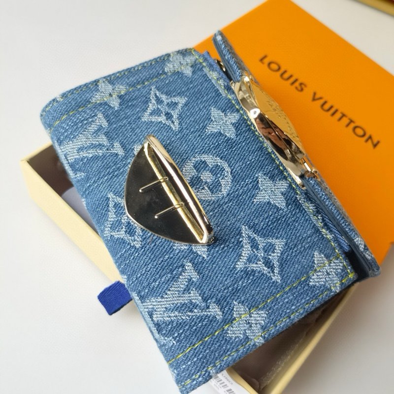 Louis Vuitton Portefeuille Victorine Denim Monogram Wallet view