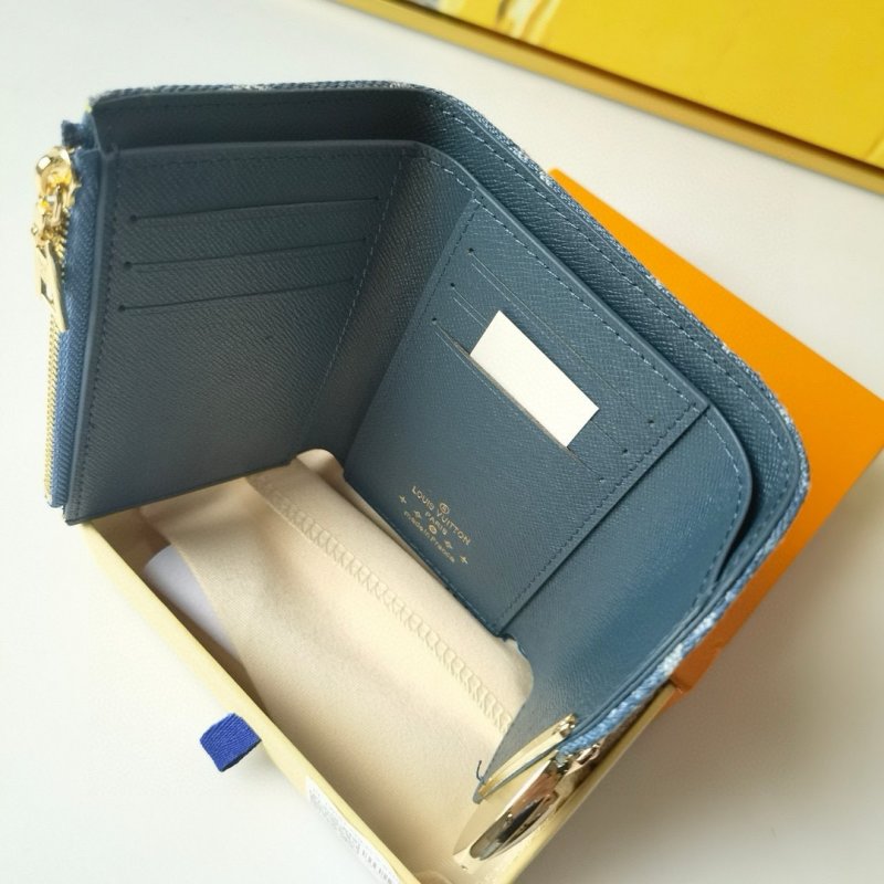 Louis Vuitton Portefeuille Victorine Denim Monogram Wallet view