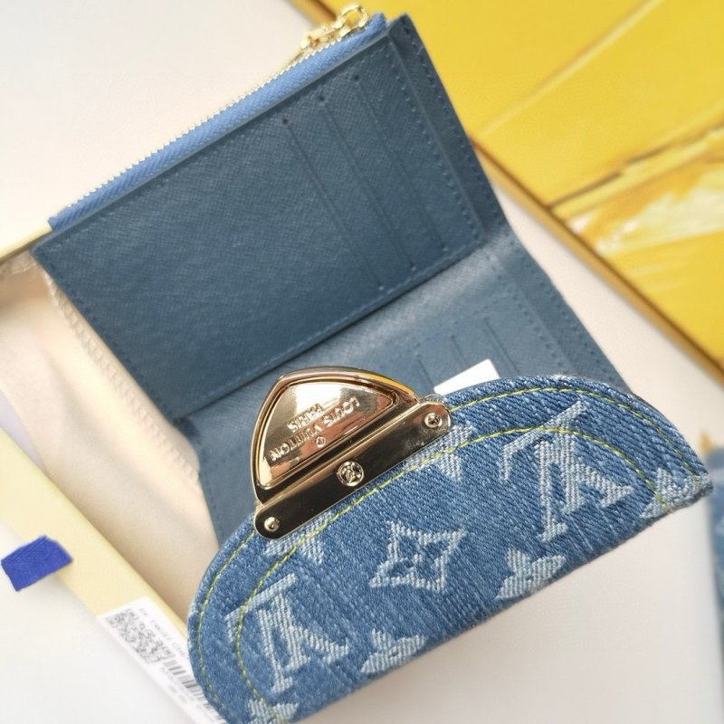 Louis Vuitton Portefeuille Victorine Denim Monogram Wallet view