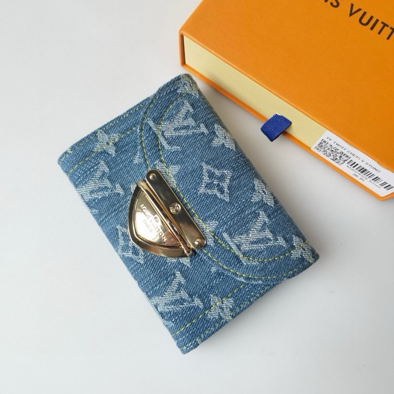 Louis Vuitton Portefeuille Victorine Denim Monogram Wallet view