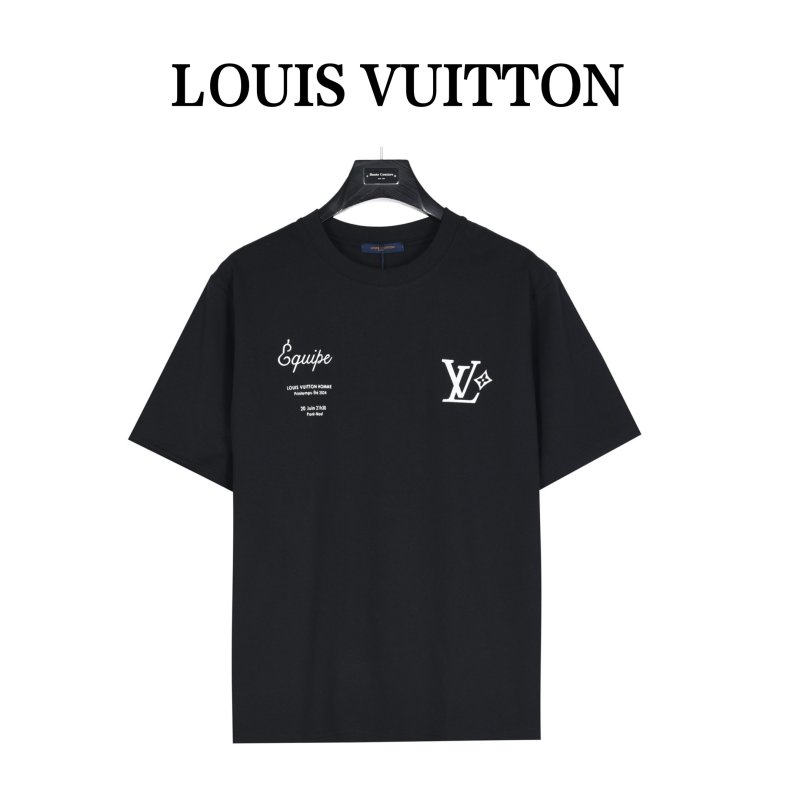 Louis Vuitton Black Logo Short Sleeve T-Shirt view