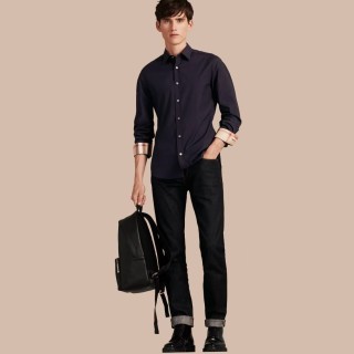 Lacoste Navy Long-Sleeve Button-Up Shirt view 4