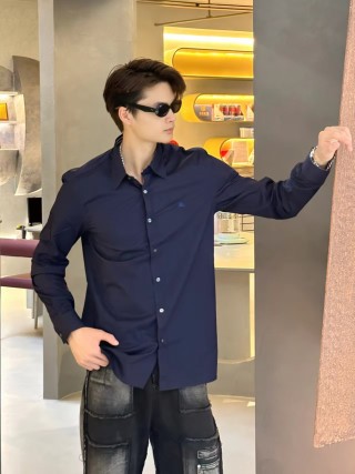 Lacoste Navy Long-Sleeve Button-Up Shirt view 6