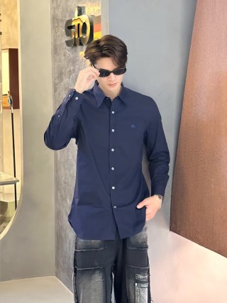 Lacoste Navy Long-Sleeve Button-Up Shirt view 7