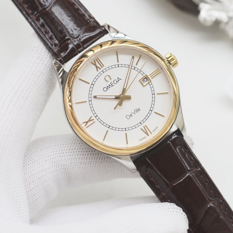 Omega De Ville Two-Tone Three-Hand Business Dress Watch