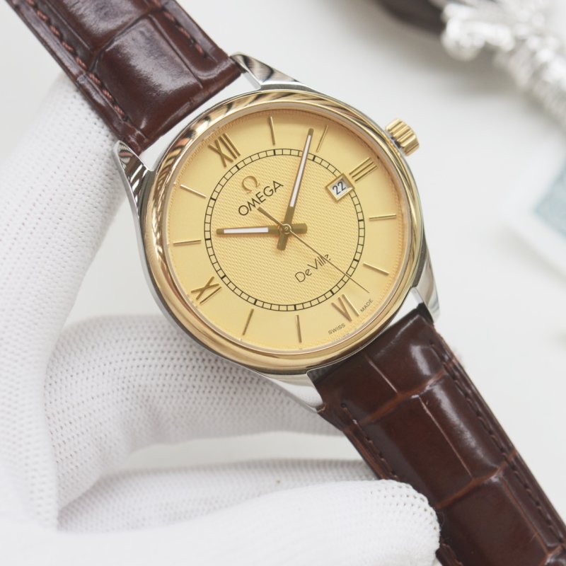 Omega De Ville Two-Tone Three-Hand Business Dress Watch view