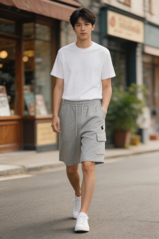 Polo Ralph Lauren Grey Cargo Shorts view 3