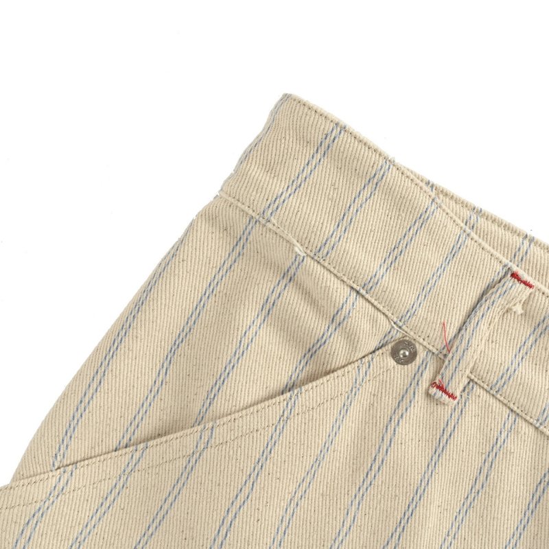 White Fitted Shorts with Minimalist Design view