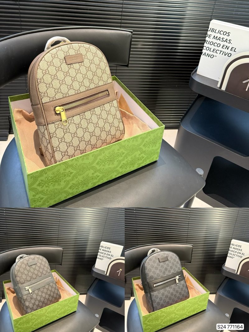 Gucci GG Canvas Backpack Beige