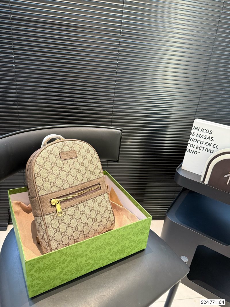 Gucci GG Canvas Backpack Beige view