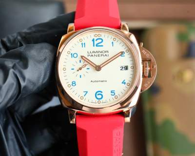 Panerai Luminor Due 42mm Cream Blue Dial Automatic Watch