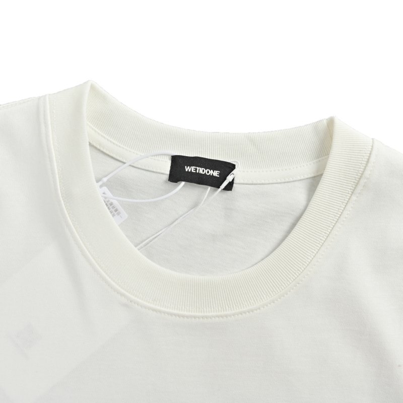 White Oversized T-Shirt with Rhinestone Logo Graphic view