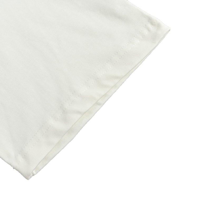 White Oversized T-Shirt with Rhinestone Logo Graphic view