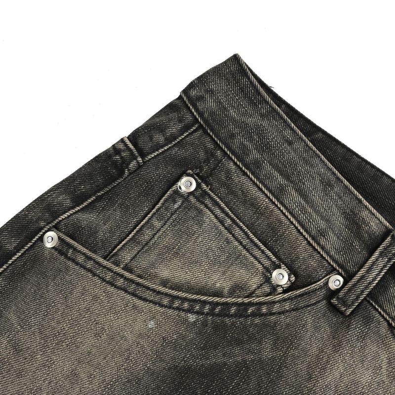 Grey Washed Baggy Fit Denim Jeans view