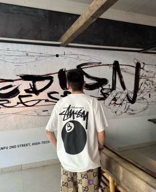 Stüssy 8-Ball White T-Shirt view 2