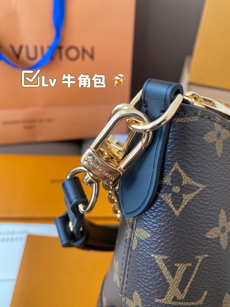 Louis Vuitton Monogram Canvas Shoulder Bag Brown view