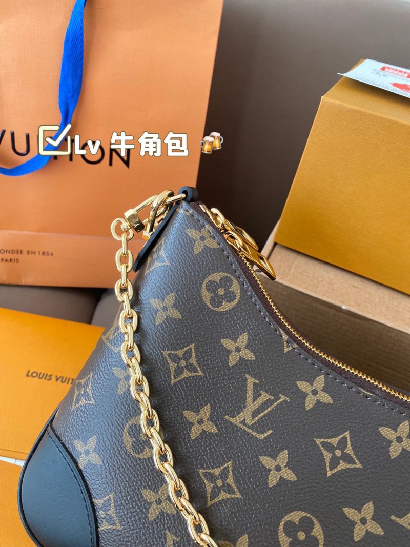 Louis Vuitton Monogram Canvas Shoulder Bag Brown view