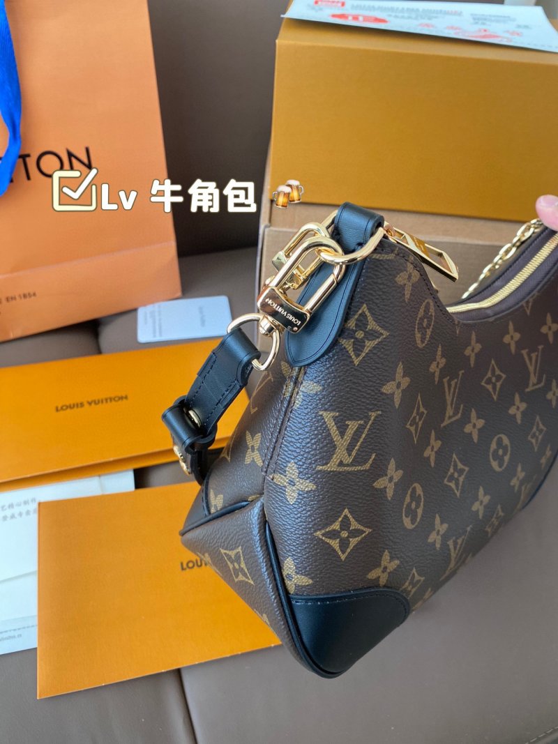 Louis Vuitton Monogram Canvas Shoulder Bag Brown view