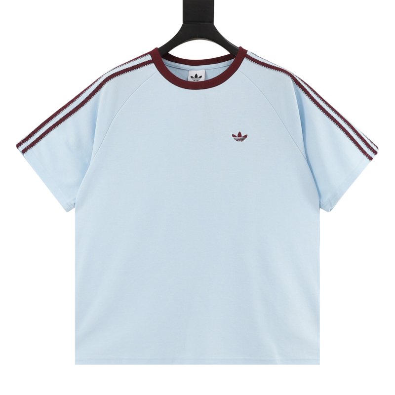 Adidas Originals Britcore Ringer Light Blue T-Shirt