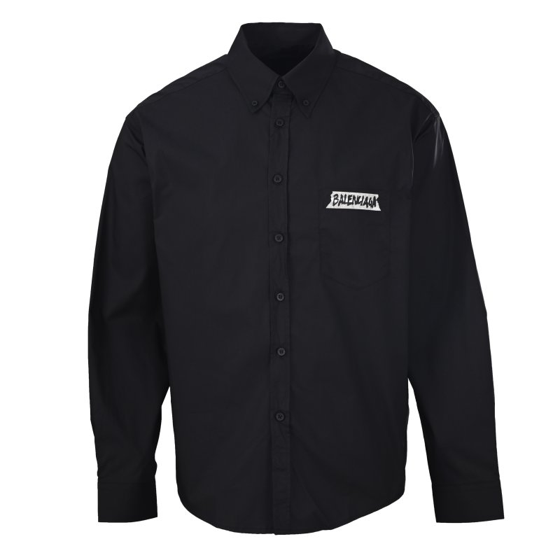 Balenciaga Black Logo Overshirt Jacket view