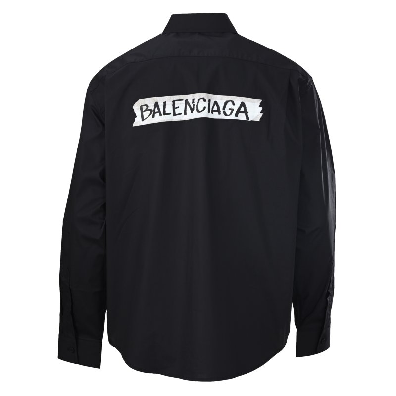 Balenciaga Black Logo Overshirt Jacket view