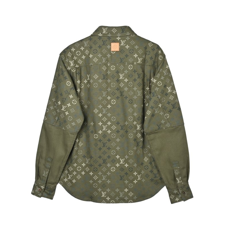 Louis Vuitton Monogram Overshirt Khaki Green view