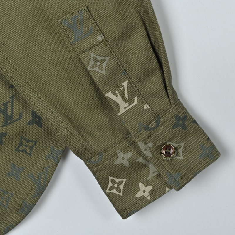 Louis Vuitton Monogram Overshirt Khaki Green view