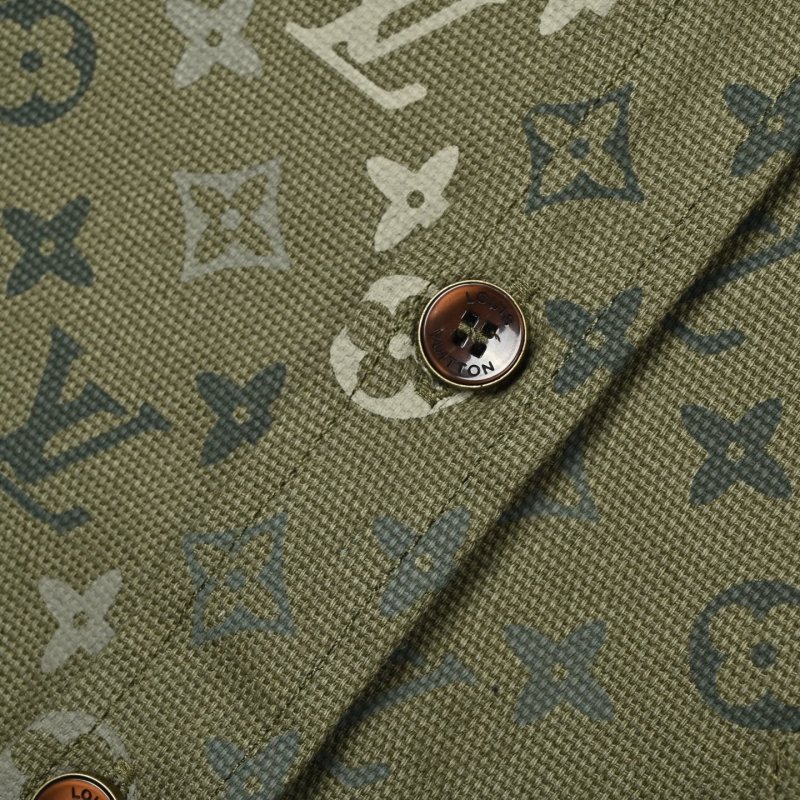 Louis Vuitton Monogram Overshirt Khaki Green view