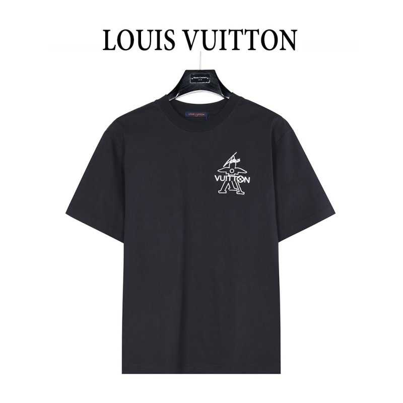 Louis Vuitton Monogram Print Black T-Shirt view