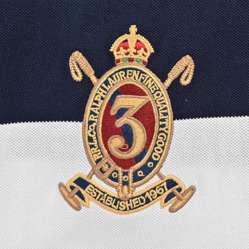 Polo Ralph Lauren Women's Navy & White Striped Polo Shirt view