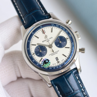 Breitling Navitimer Chronograph 42mm Silver Dial view 5