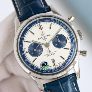 Breitling Navitimer Chronograph 42mm Silver Dial view 6