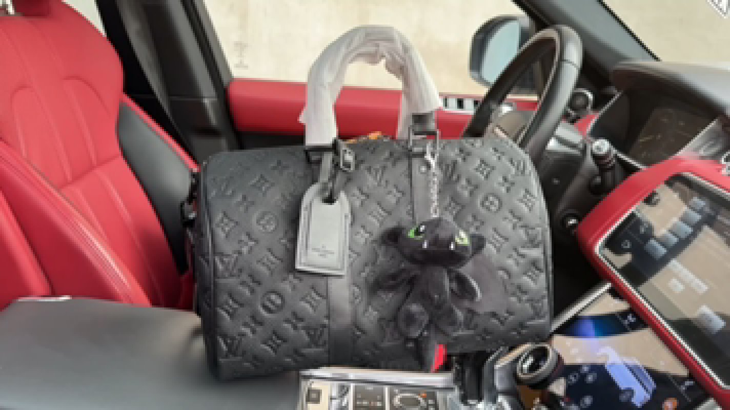Louis Vuitton Monogram Travel Bag Black