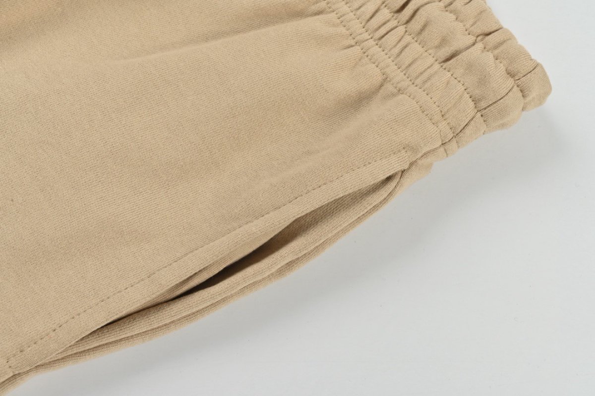 Essentials Cream Zip Hoodie Tracksuit Set view