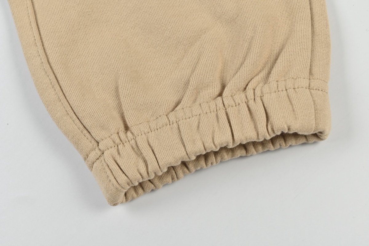 Essentials Cream Zip Hoodie Tracksuit Set view