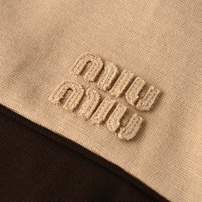 Cream & Black Color-Block Track Jacket view
