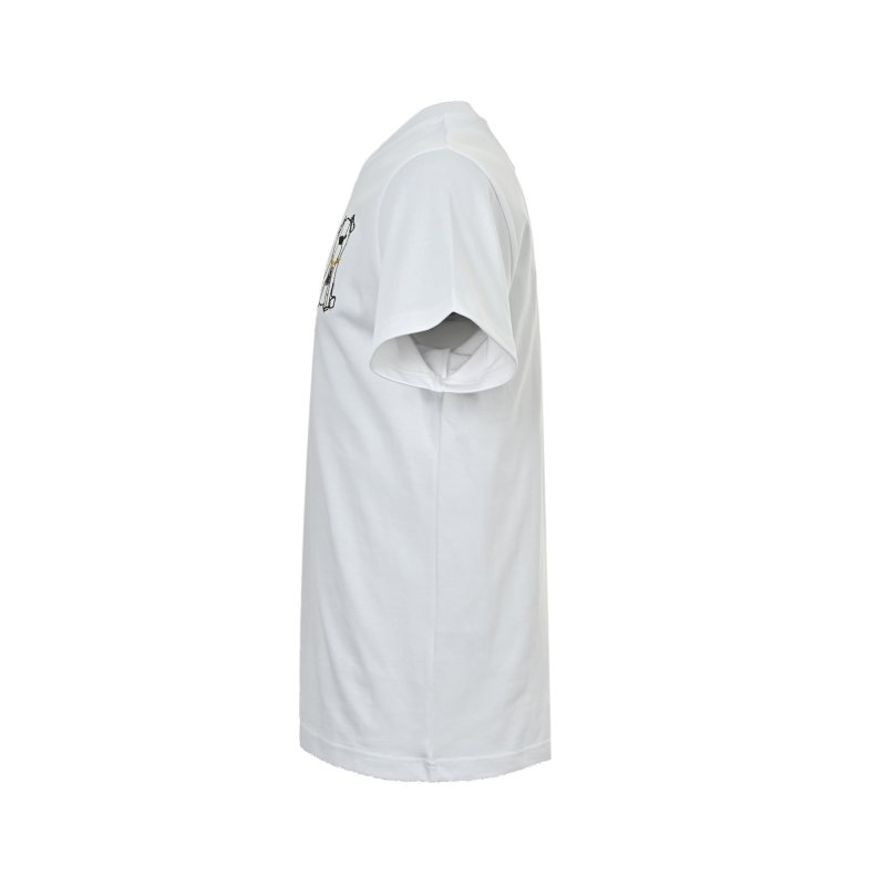 White Minimalist Dog Graphic T-Shirt view